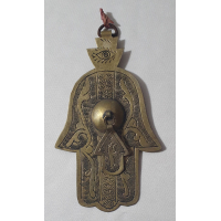 Messing Oosters amulet met oog